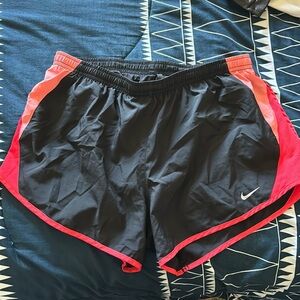 BARELY worn black & pink Nike running shorts